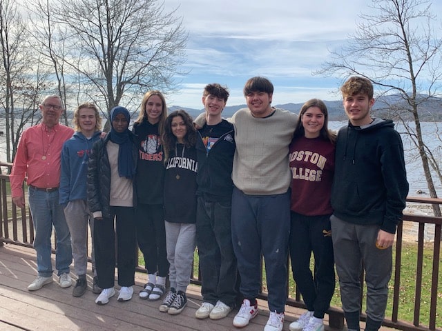 group of students outside