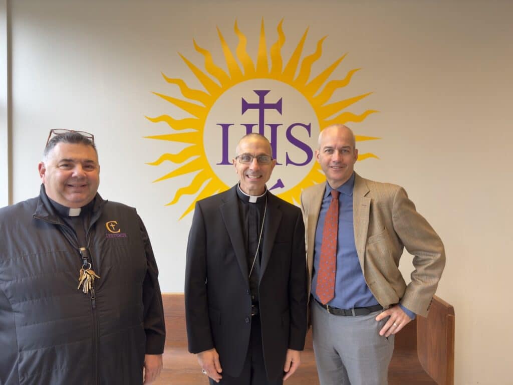 Bishop, Fr. Bob and John 2024