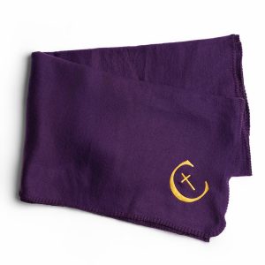 紫色体育场毛毯